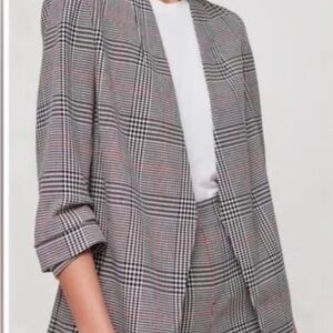Babaton Glen Check Open Front Blazer | Prince of Wales Plaid | Size 4